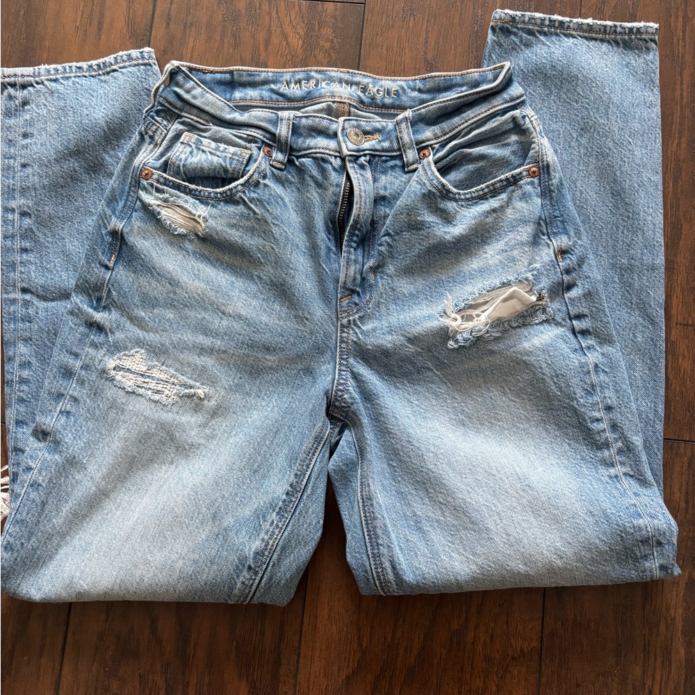American Eagle Distressed Light Blue Jeans